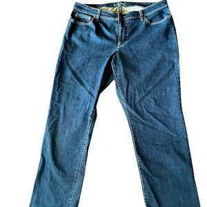 Lauren‎ Jeans Co Women’s Blue Straight Modern Wide Leg Size 18W